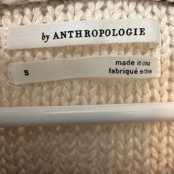 Anthropologie Scout Ringer cream and navy short sleeve sweater - Picture 5 of 6